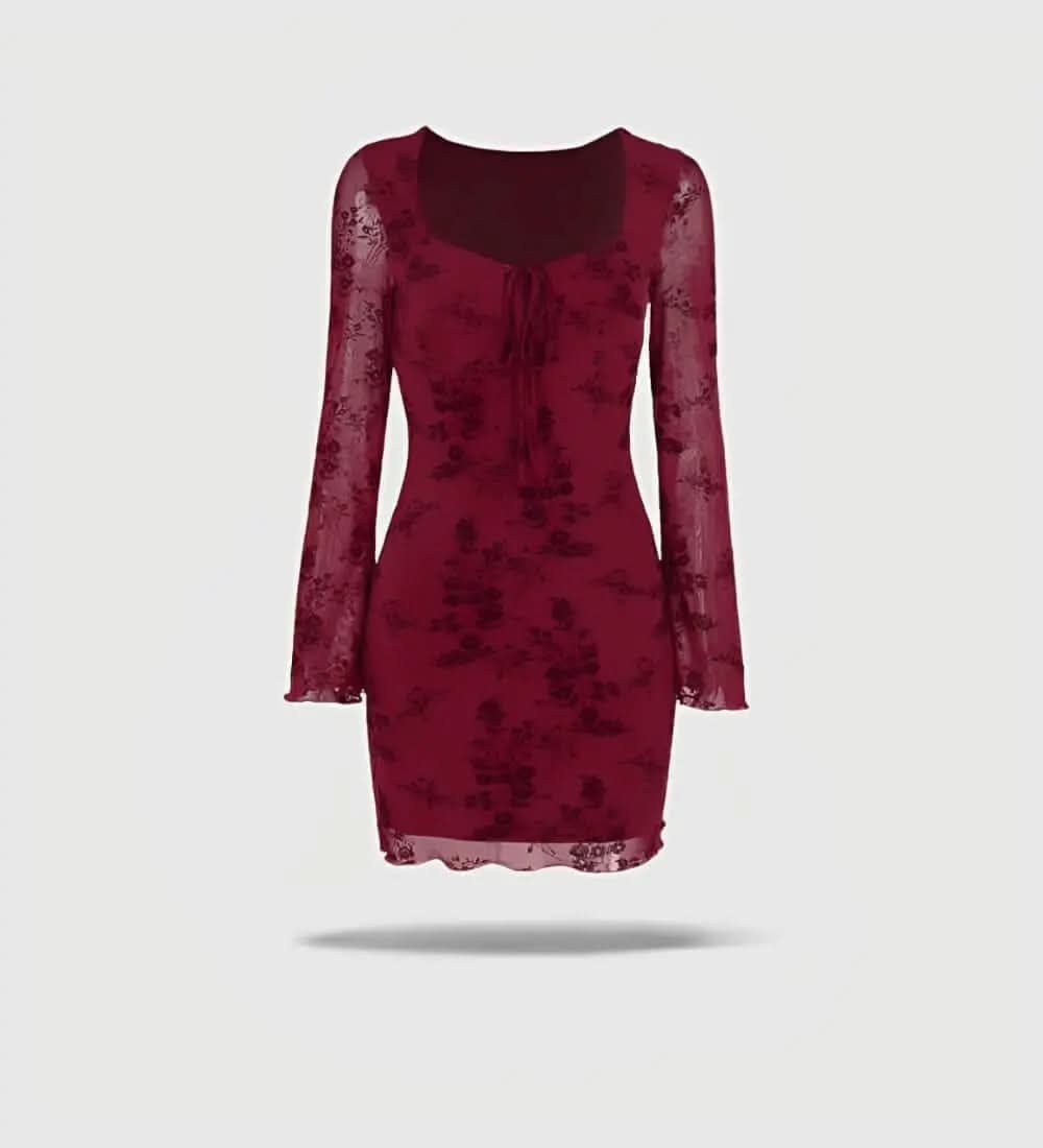 Scarlett Robe Mini Dentelle - ComfySweet