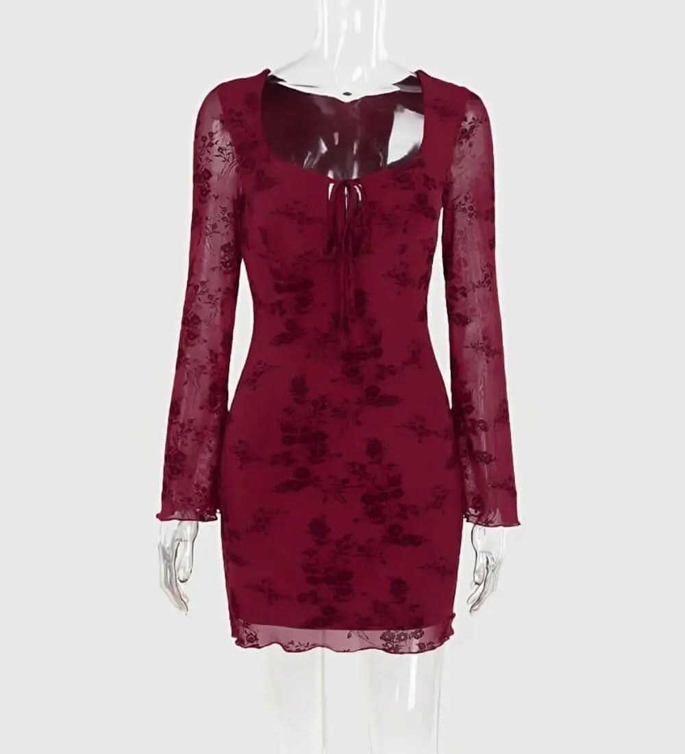 Scarlett Robe Mini Dentelle - ComfySweet