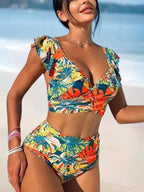 Téa Bikini 2 Pièces Bohème Volants Dos - Nu - ComfySweet