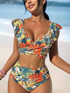 Téa Bikini 2 Pièces Bohème Volants Dos - Nu - ComfySweet