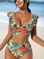 Téa Bikini 2 Pièces Bohème Volants Dos - Nu - ComfySweet