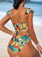 Téa Bikini 2 Pièces Bohème Volants Dos - Nu - ComfySweet