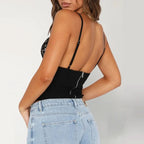 Top Bustier Dentelle Florale - ComfySweet