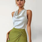 Top Col Bénitier Dos - Nu en Nœud - ComfySweet