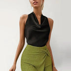 Top Col Bénitier Dos - Nu en Nœud - ComfySweet