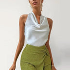 Top Col Bénitier Dos - Nu en Nœud - ComfySweet