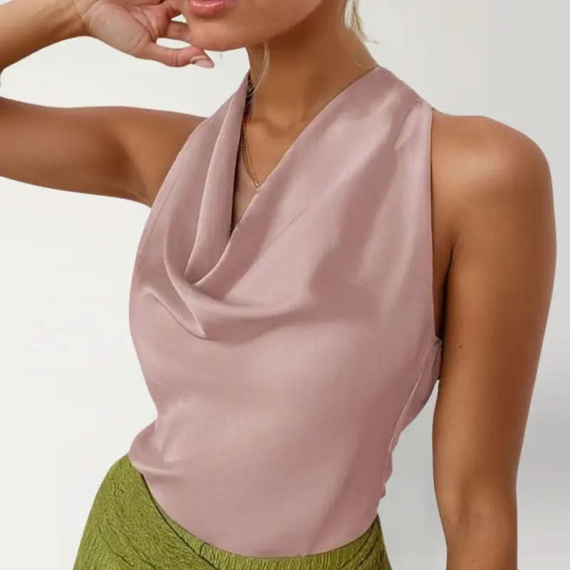 Top Col Bénitier Dos - Nu en Nœud - ComfySweet