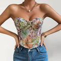 Top Corset Y2K Floral Bohème - ComfySweet