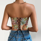 Top Corset Y2K Floral Bohème - ComfySweet