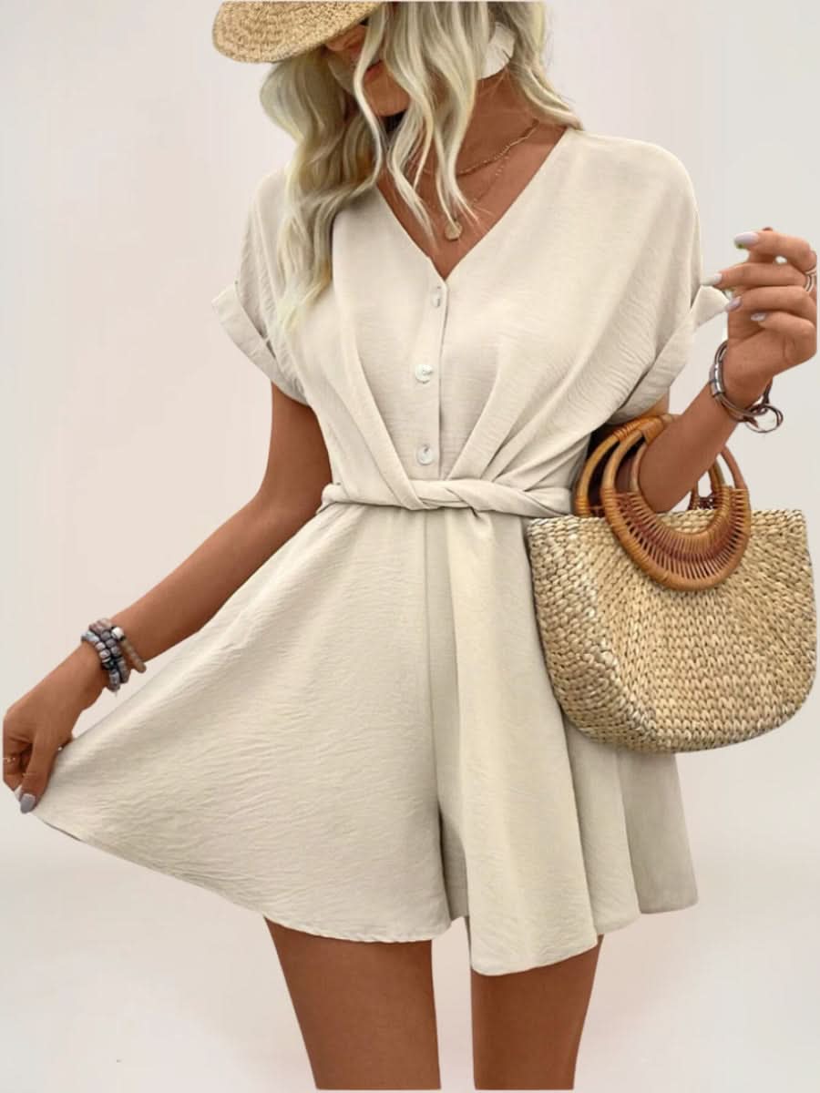 Velia Combishort Évasée Manches Batwing - ComfySweet